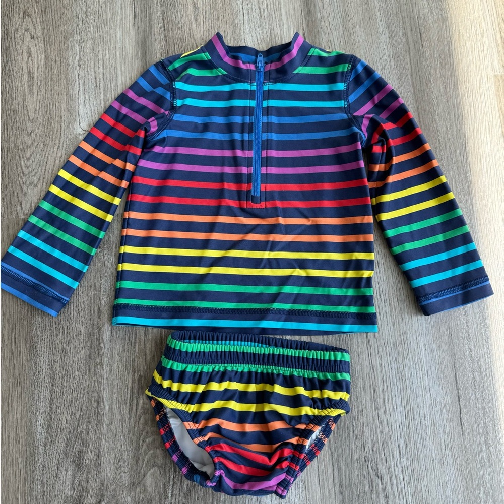 Primary Rash Guard & Swim Diaper 6-12mo